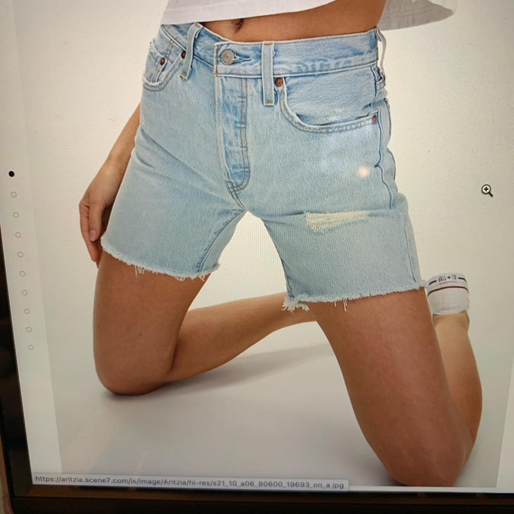Levi's Light Blue Denim Women's Bermudas